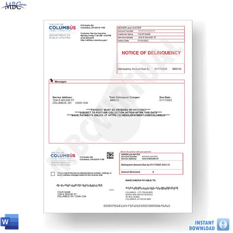 columbus city treasurer water bill|City Treasurer .